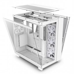 NZXT H9 Elite Tempered Glass Matte White