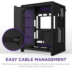 NZXT H9 Flow RGB Tempered Glass Black
