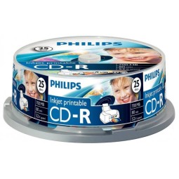 Philips CD-R 80 52x 25db/henger nyomtatható