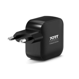 Port Designs 65W GaN2 USB-C wall charger + 2m USB-C cable Black