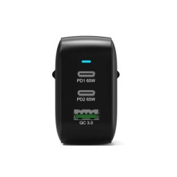 Port Designs 65W GaN2 USB-C wall charger + 2m USB-C cable Black