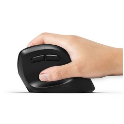 Port Designs Right-hand 2.4 GHz Bluetooth rechargeable Ergo Mouse Black