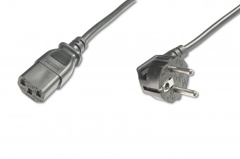 Assmann Power Cord, CEE 7/7 (Typ-F) 90° angled - C13