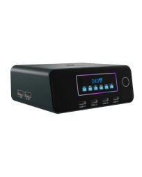 Raidsonic IcyBox GaN Charging Station with LCD-TFT display and up to 240 W