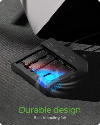 Raidsonic IcyBox IB-4013MCL-C4 4-Bays USB4 Docking & CloneStation (1:3 clone) for NVMe M.2 SSD
