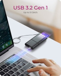 Raidsonic IcyBox IB-CR204-CU3 2-in-1 Card Reader Black