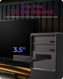 Raidsonic IcyBox IB-HUB1419-i3 Front Panel for 3.5