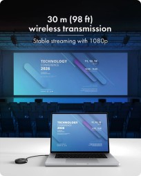 Raidsonic IcyBox IB-WL101 USB-C to HDMI Transmitter + Receiver