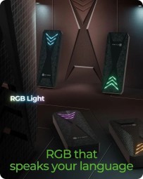 Raidsonic IcyBox IB-1805ML-CU31 M.2 NVMe SSD enclosure with USB 3.2 Gen 2 Type-C and RGB light