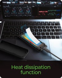 Raidsonic IcyBox IB-1805ML-CU31 M.2 NVMe SSD enclosure with USB 3.2 Gen 2 Type-C and RGB light