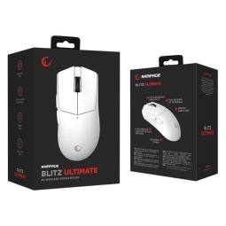 Rampage Blitz Ultimate 8K Gaming Wireless Mouse White