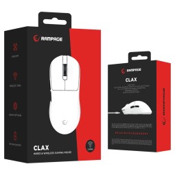 Rampage Clax Gaming Wireless Mouse White