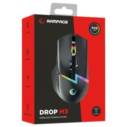 Rampage Drop M3 V2 Gaming Wireless Mouse Black
