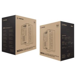 Rampage NOVA RGB Tempered Glass Black
