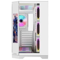 Rampage NOVA RGB Tempered Glass White