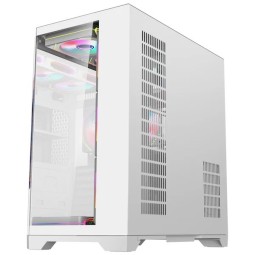 Rampage NOVA RGB Tempered Glass White