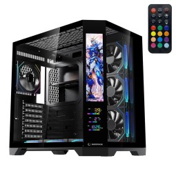Rampage NOVA V2 RGB Tempered Glass Black