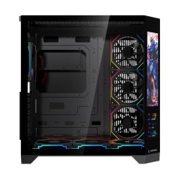 Rampage NOVA V2 RGB Tempered Glass Black