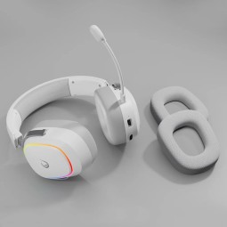 Rampage Retsu Wireless Bluetooth Gaming Headset White/Grey