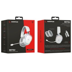 Rampage Retsu Wireless Bluetooth Gaming Headset White/Grey