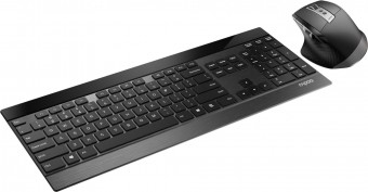Rapoo 9900M Multi-mode Wireless Keyboard & Mouse Black