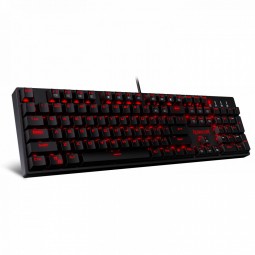 Redragon Surara Pro Red LED Backlit Mechanical Gaming Keyboard with Ultra-Fast V-Optical Blue Switches Black HU