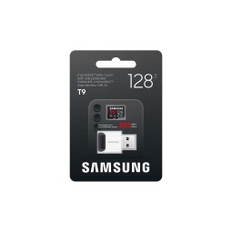 Samsung 128GB microSDXC T9 Class10 U3 V30 A2 + Kártyolvasó