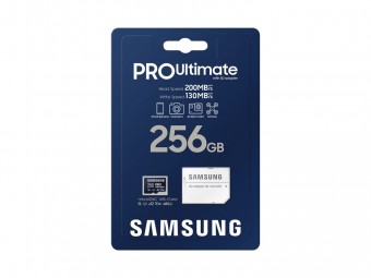 Samsung 256GB microSDXC Pro Ultimate Class10 U3 A2 V30 + adapterrel