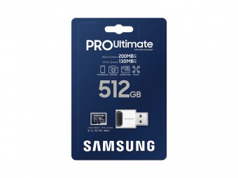 Samsung 512GB microSDXC Pro Ultimate Class10 U3 A2 V30 + Reader