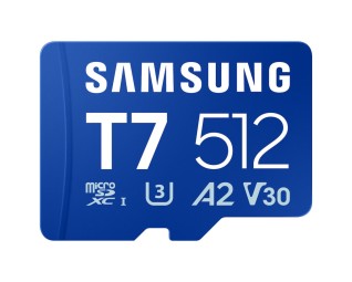 Samsung 512GB microSDXC T7 Class10 U3 V30 A2 adapter nélkül