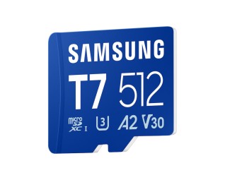 Samsung 512GB microSDXC T7 Class10 U3 V30 A2 adapter nélkül