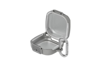 Samsung Galaxy Buds4/Buds4 Pro Clip Case with Carabiner Gray