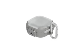 Samsung Galaxy Buds4/Buds4 Pro Clip Case with Carabiner Gray