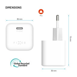 Samsung mini USB-C GaN töltő 65W, fehér