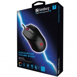 Sandberg Azazinator Mouse 6400 Black
