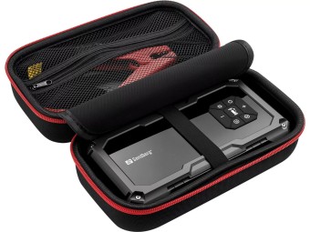 Sandberg Car Jumpstarter TirePump 10000mAh PowerBank Black