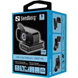 Sandberg Chat Webkamera Black