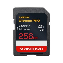 Sandisk 256GB SDXC Extreme Pro UHS-I U3 V30
