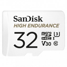 Sandisk 32GB microSDHC High Endurance CL10 U3 V30 + adapterrel