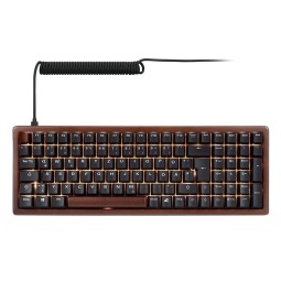 Sharkoon Skiller SGK50 S2 Wood PBT Gaming Keyboard Brown/Black US