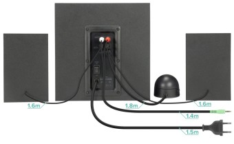 Speedlink Gravity LT 2.1 Subwoofer System Black