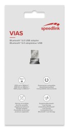 Speedlink VIAS Nano Bluetooth 5.0 USB Adapter Black