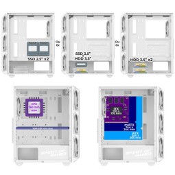 Spirit Of Gamer Rebel NX Tempered Glass White