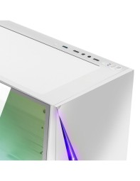 Spirit Of Gamer Clone 4 RGB Tempered Glass White