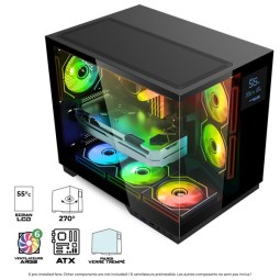 Spirit Of Gamer Viper CRX Tempered Glass Black