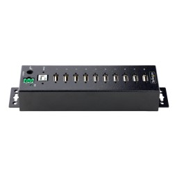 Startech 10-portos USB2.0 HUB Black