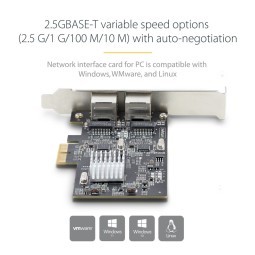 Startech 2-Port 2.5Gbps NBASE-T PCIe Network Card