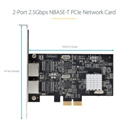 Startech 2-Port 2.5Gbps NBASE-T PCIe Network Card