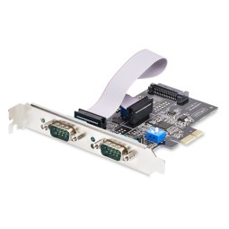 Startech 2-Port Serial PCIe Card, Dual-Port PCI Express to RS232/RS422/RS485 (DB9) Serial Card