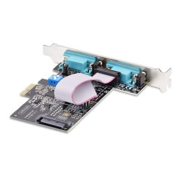 Startech 2-Port Serial PCIe Card, Dual-Port PCI Express to RS232/RS422/RS485 (DB9) Serial Card